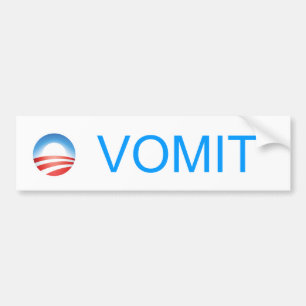 Anti-Obama O-Vomit  Bumper Sticker