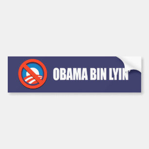 Anti-Obama - obama bin lyin' Bumper Sticker