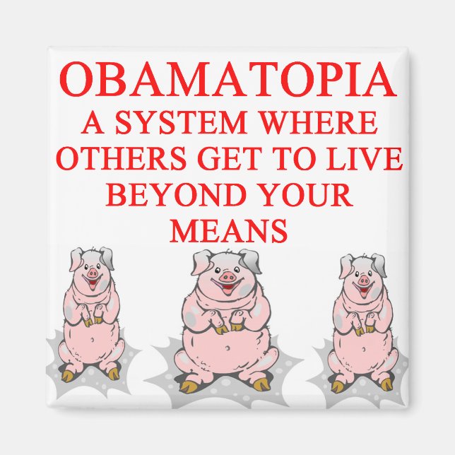 anti obama shirt magnet (Front)