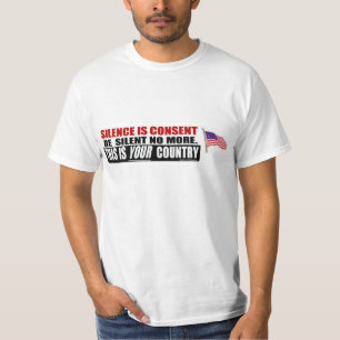 anti obama: Silence is Consent. T-Shirt