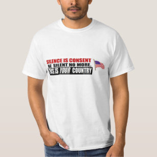 anti obama: Silence is Consent. T-Shirt