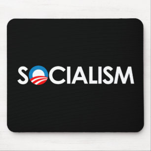 Anti-Obama - Socialism white Mouse Mat