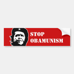 ANTI-OBAMA / STOP OBAMUNISM BUMPER STICKER