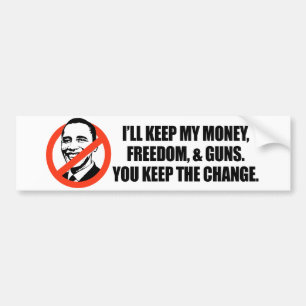 Anti-Obama T-shirt - You keep the change Bumper Sticker