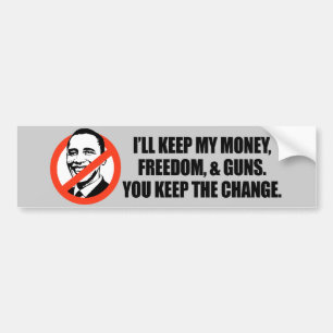 Anti-Obama T-shirt - You keep the change copy Bumper Sticker