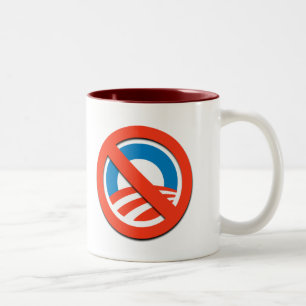 Anti-Obama T-shirts, Buttons, Stickers Two-Tone Coffee Mug