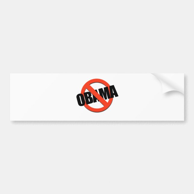 ANTI-OBAMA TEE BUMPER STICKER (Front)