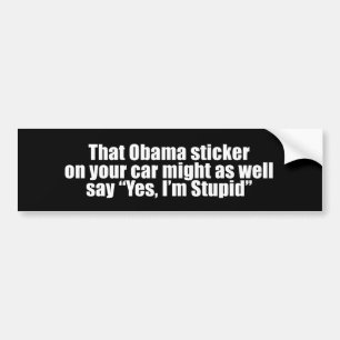 Anti-Obama - that obama sticker might as well say