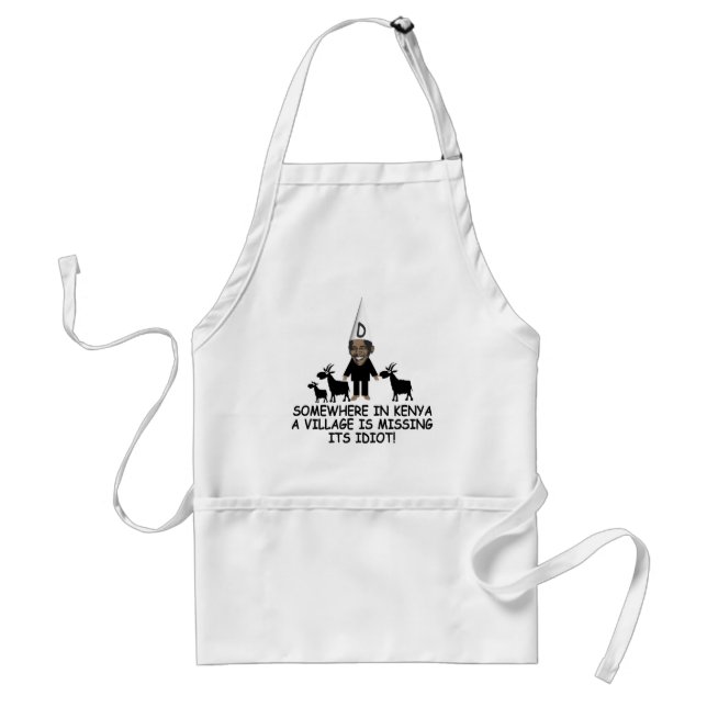 Anti Obama,village idiot Standard Apron (Front)
