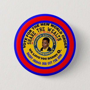 anti obama we love you barry 6 cm round badge
