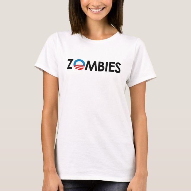 Anti-Obama - Zombies black T-Shirt (Front)