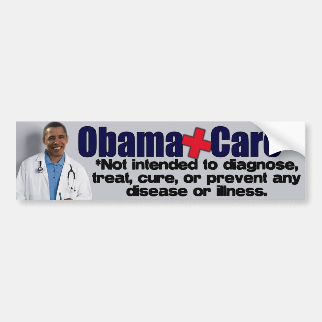 Anti Obamacare - Anti Obama Bumper Sticker (Front)
