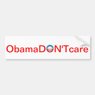 Anti Obamacare bumper sticker