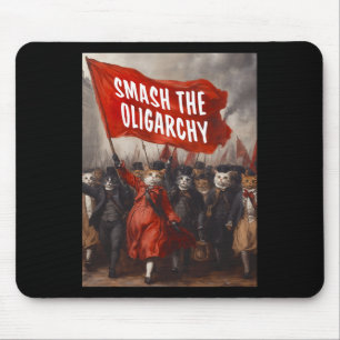 Anti Oligarchy - Cat Protest Mouse Mat