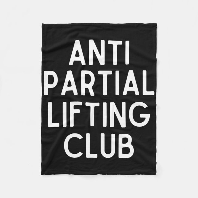 Anti Partial Lifting Club Gym Fitness Powerlifting Fleece Blanket (Front)
