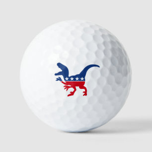 Anti-Politics Patriotic T-Rex Golf Balls