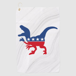 Anti-Politics Patriotic T-Rex Golf Towel