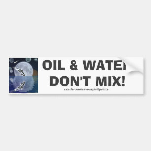 ANTI-POLLUTION BREACHING DOLPHIN Bumper Sticker