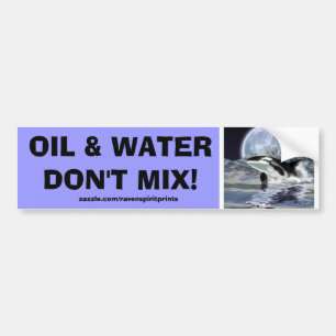 ANTI-POLLUTION BREACHING ORCA Bumper Sticker