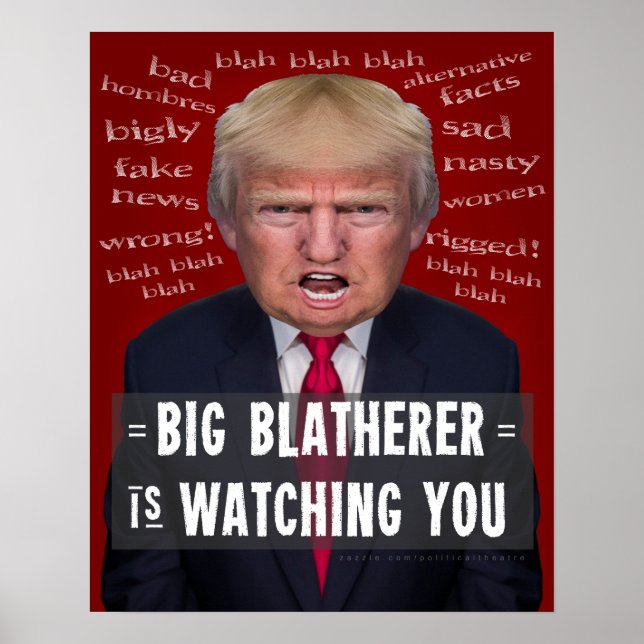 Anti President Donald Trump 1984 Political Parody Poster (Front)