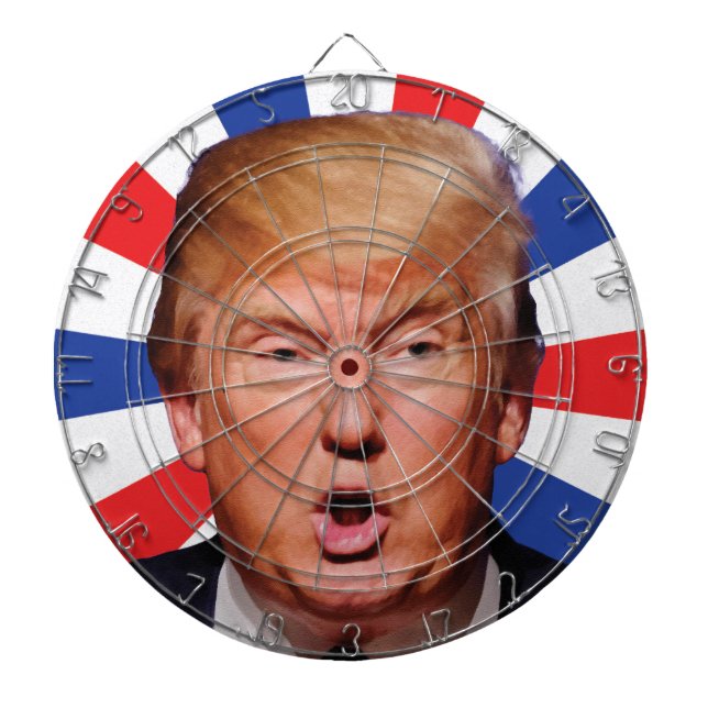 Anti President Donald Trump - Big Mouth Dartboard (Front)