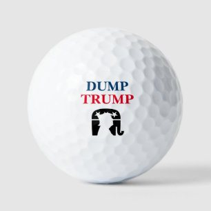Anti President Donald Trump Politics Golf Balls