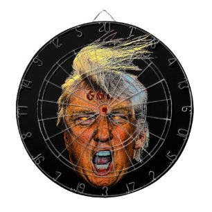 Anti President Trump Big Mouth Devil Dartboard