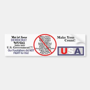 Anti Progressive Democrats Bumper Sticker