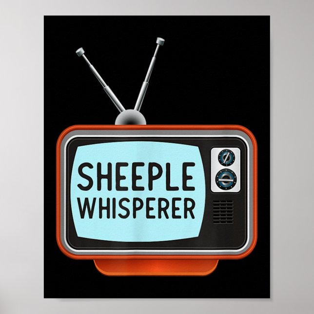 Anti Propaganda Mainstream Media T Shirt - Sheeple Poster (Front)