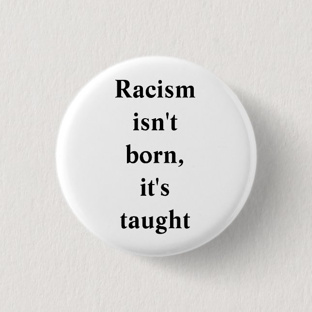 ANTI-RACISM 3 CM ROUND BADGE (Front)