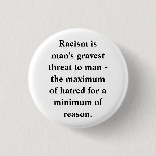 ANTI-RACISM 3 CM ROUND BADGE