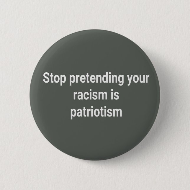 Anti Racism 6 Cm Round Badge (Front)