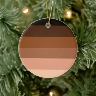 Anti-Racism BIPOC Pride Flag Ceramic Tree Decoration