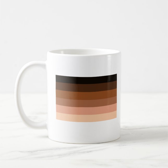Anti-Racism BIPOC Pride Flag Coffee Mug (Left)