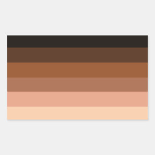 Anti-Racism BIPOC Pride Flag Rectangular Sticker