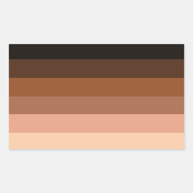 Anti-Racism BIPOC Pride Flag Rectangular Sticker (Front)