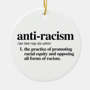 Anti-Racism Ceramic Tree Decoration