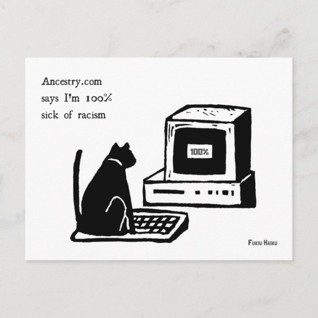 Anti-Racism Haiku Postcard (Front)