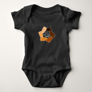 Anti Racism Hands Equality Baby Bodysuit