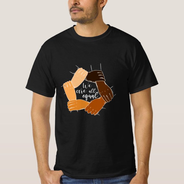Anti Racism Hands Equality T-Shirt (Front)