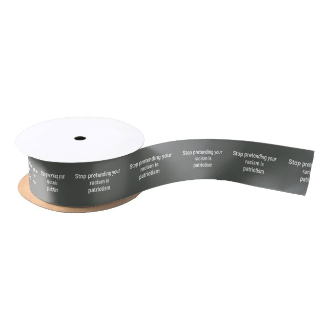 Anti Racism Satin Ribbon (Spool)