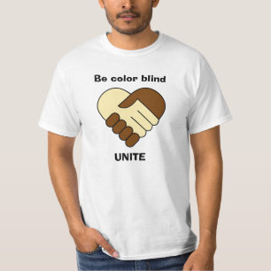 Anti racism theme man's shirt