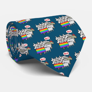 Anti Rainbow Sheep Tie