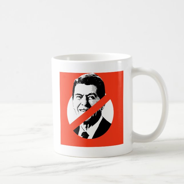 ANTI-REAGAN COFFEE MUG (Right)