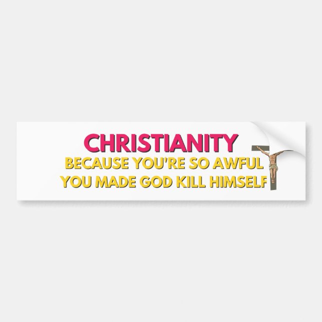  anti religion bumper sticker (Front)