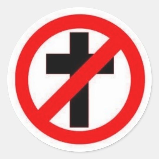 Anti-Religion Large Sticker