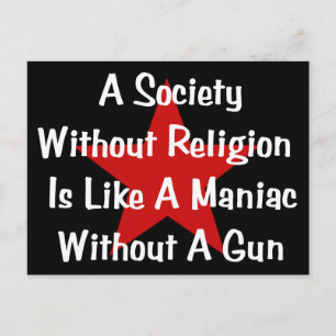 Anti-Religion Quote Postcard
