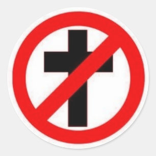 Anti-Religion Small Sticker