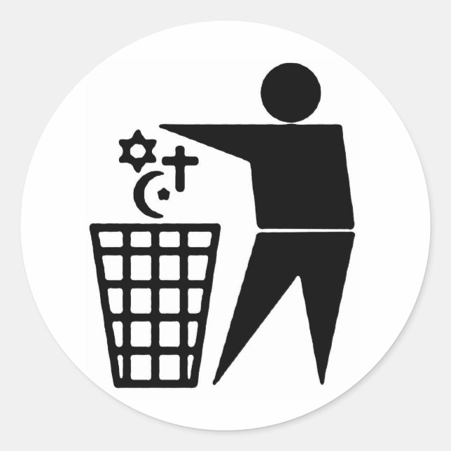 Anti-Religion Sticker (Front)