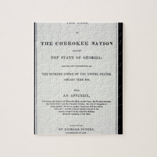 Anti-removal tract, by Cherokee Nation, in reponse Jigsaw Puzzle